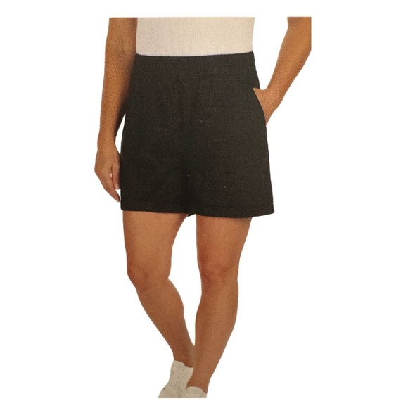 Frank & Oak Linen Blend Shorts Black - Picture 1 of 8